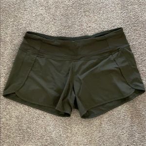 Lululemon olive green shorts